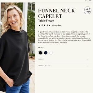 Frank and Eileen Funnel neck capelet